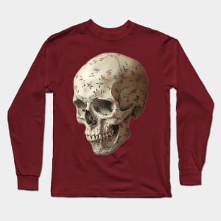 Quilted Skull Long Sleeve T-Shirt